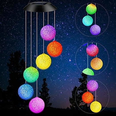 Bluetooth-van het de Windklokkengelui van de Gift Zonne Geleide Bal van de de Moederdecoratie de Batterijmacht
