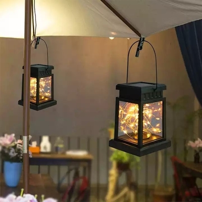 Het hangen van de de Bloem Waterdichte Openluchtdecoratie van de Lantaarnlamp het Paleislichten van Garland Fairy Solar Garden Courtyard