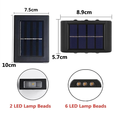 Van het de Lichten Openluchtlandschap van WINXU IP65 het Waterdichte Zonne Geleide Licht van de het Balkon Decoratieve Muur