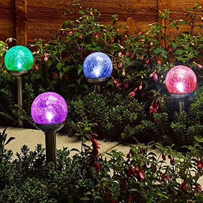 Van anti de Bal Zonne LEIDENE van het Barstglas de Straatveenmol Lichte 5V Tuinlichten