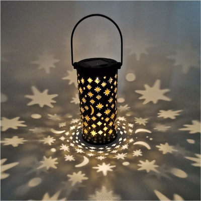 Ijzer Holle Zonnelantaarns voor van het de Maan Retro Lichte Terras van de Buitenkantster de Wegdecoratie IP66