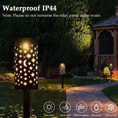 Ijzer Holle Zonnelantaarns voor van het de Maan Retro Lichte Terras van de Buitenkantster de Wegdecoratie IP66