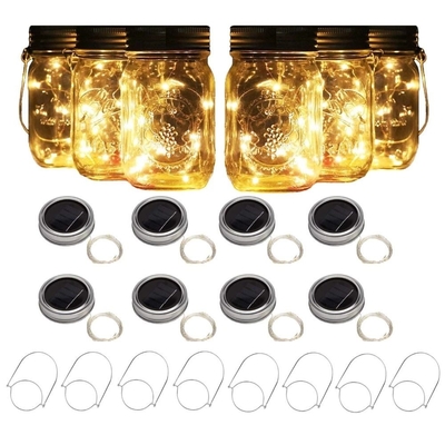 2700K LEIDENE Zonne Aangedreven Feelichten voor Mason Jar Lid Insert Color-Openlucht Veranderen