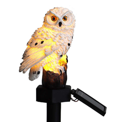 Warme Witte Plastic Zonne Lichte de Lichtentuin Owl Lights 2700K IP55 van het Ambachtengazon