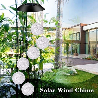 Van de de Tuin Zonnegift van Ce Openlucht Decoratieve van de de Lichten Zonnebal de Windklokkengelui