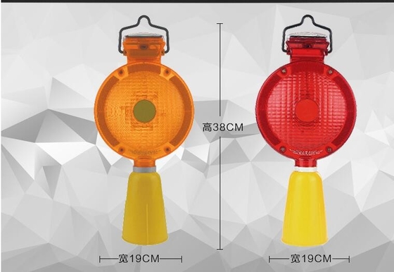 Veiligheids Zonne Geleid Verkeerslicht Lichte Dia 19cm Hoogte 38cm