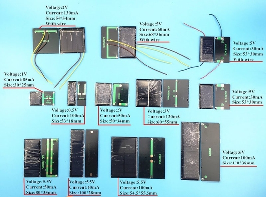 van de het Zonnepaneellader van 4V 5.5V 5V 6V 7V 10V 12V Mono Polycrystalline