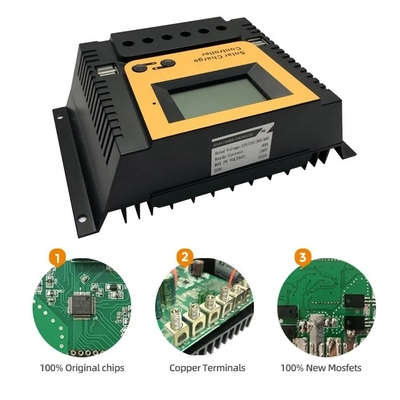 De Lastencomité van PWM Zonnecontroleregelgever 10A 20A 30A 40A 12V 24V 36V 48V