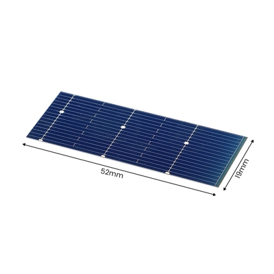 52*19mm 0.5V 0.24W Monocrystalline Systeem van de Zonnepaneellader voor Photovoltaic Draagbaar