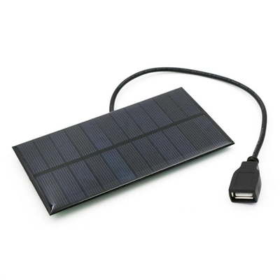 1.65W zonneladerszonnepaneel 76*133MM Output Zonnemacht die voor Openlucht het Kamperen Mobiele Telefoon USB laden Geladen Apparaat