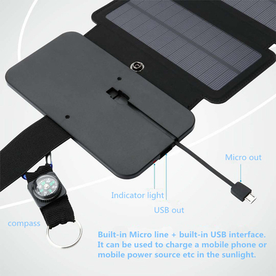 10W vouwbare Zonnepaneel5v 2.1A USB Uitvoerapparaten voor Smartphones