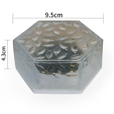 De zonne Openlucht Waterdichte Ijsbaksteen steekt Decoratieve Hexagonale Begraven van de het Gazonweg van de Lichtenbinnenplaats Zonne LEIDENE Lichten aan